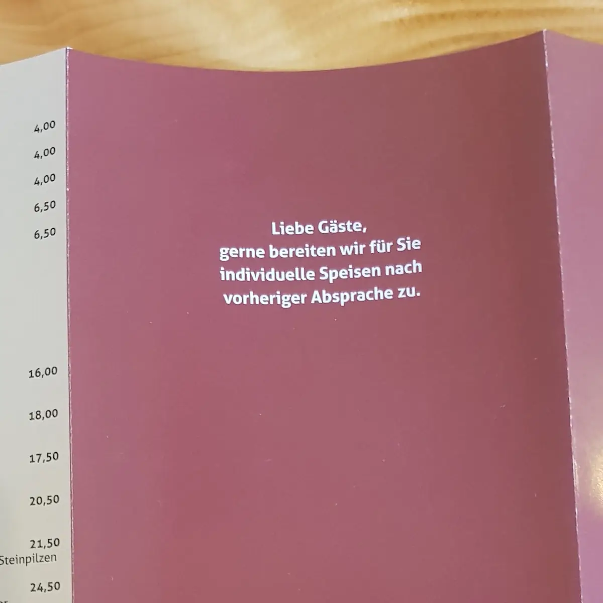 Speisekarte photo 8