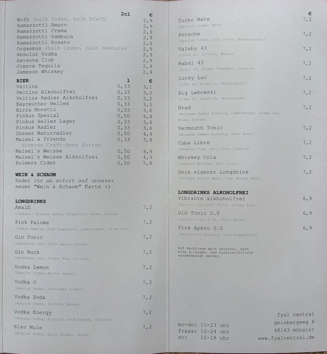 Speisekarte photo 2