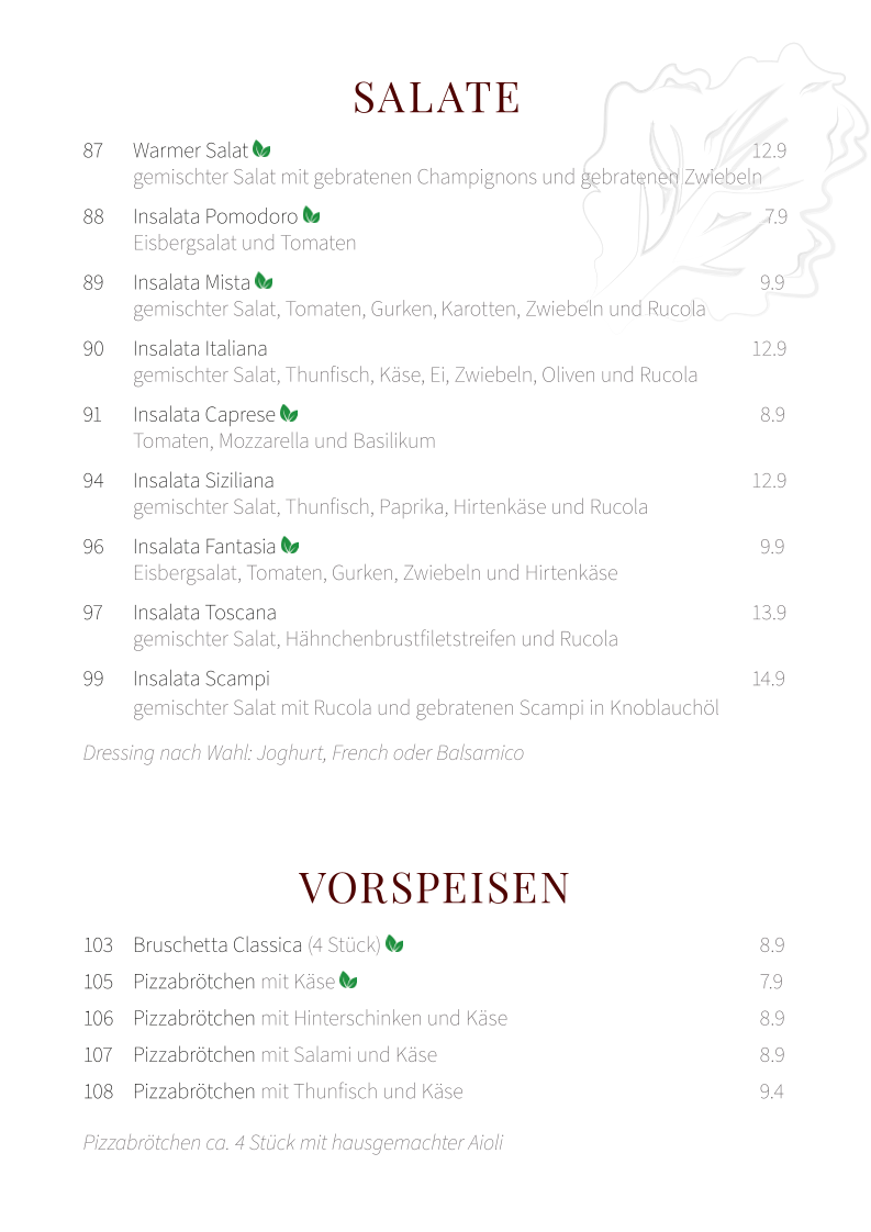 Speisekarte photo 4
