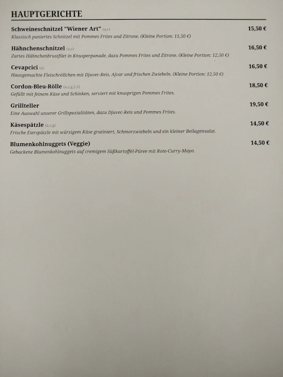 Speisekarte photo 4