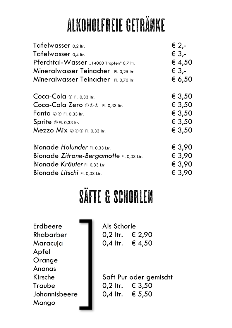 Speisekarte photo 1