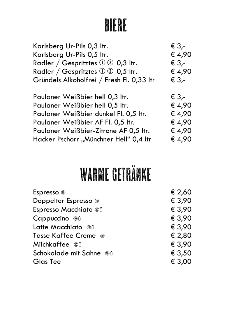 Speisekarte photo 5