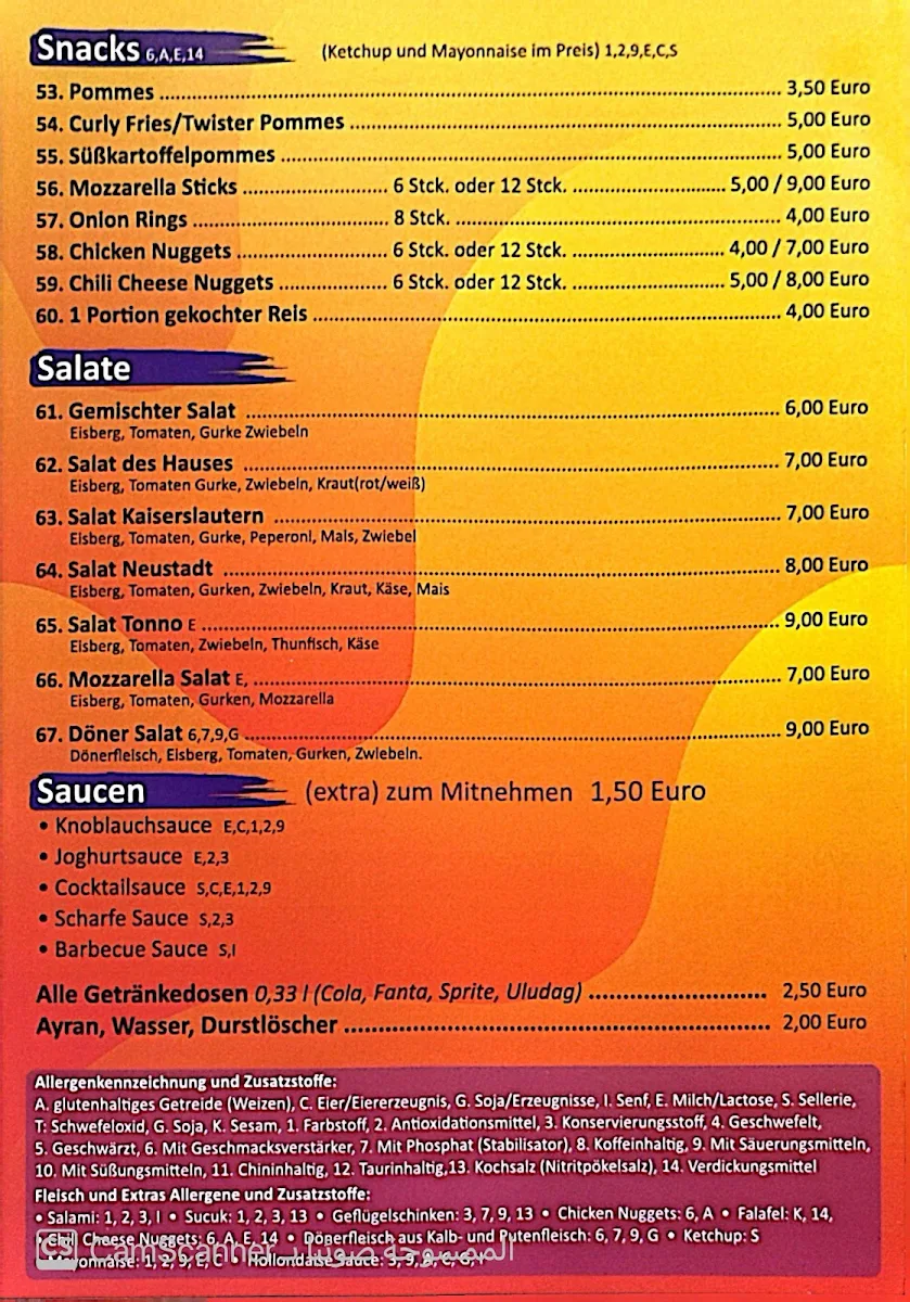 Speisekarte photo 1