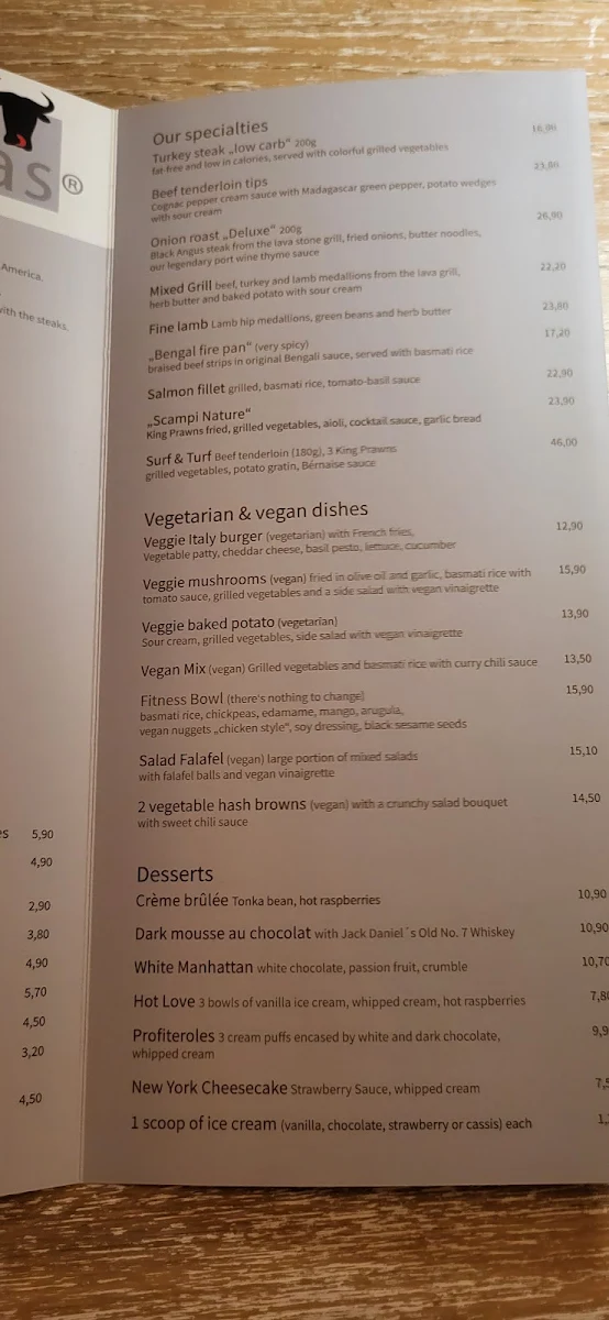 Speisekarte, Spiesswerk