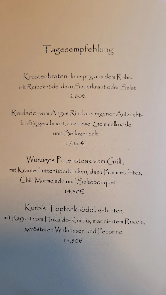 Speisekarte photo 2