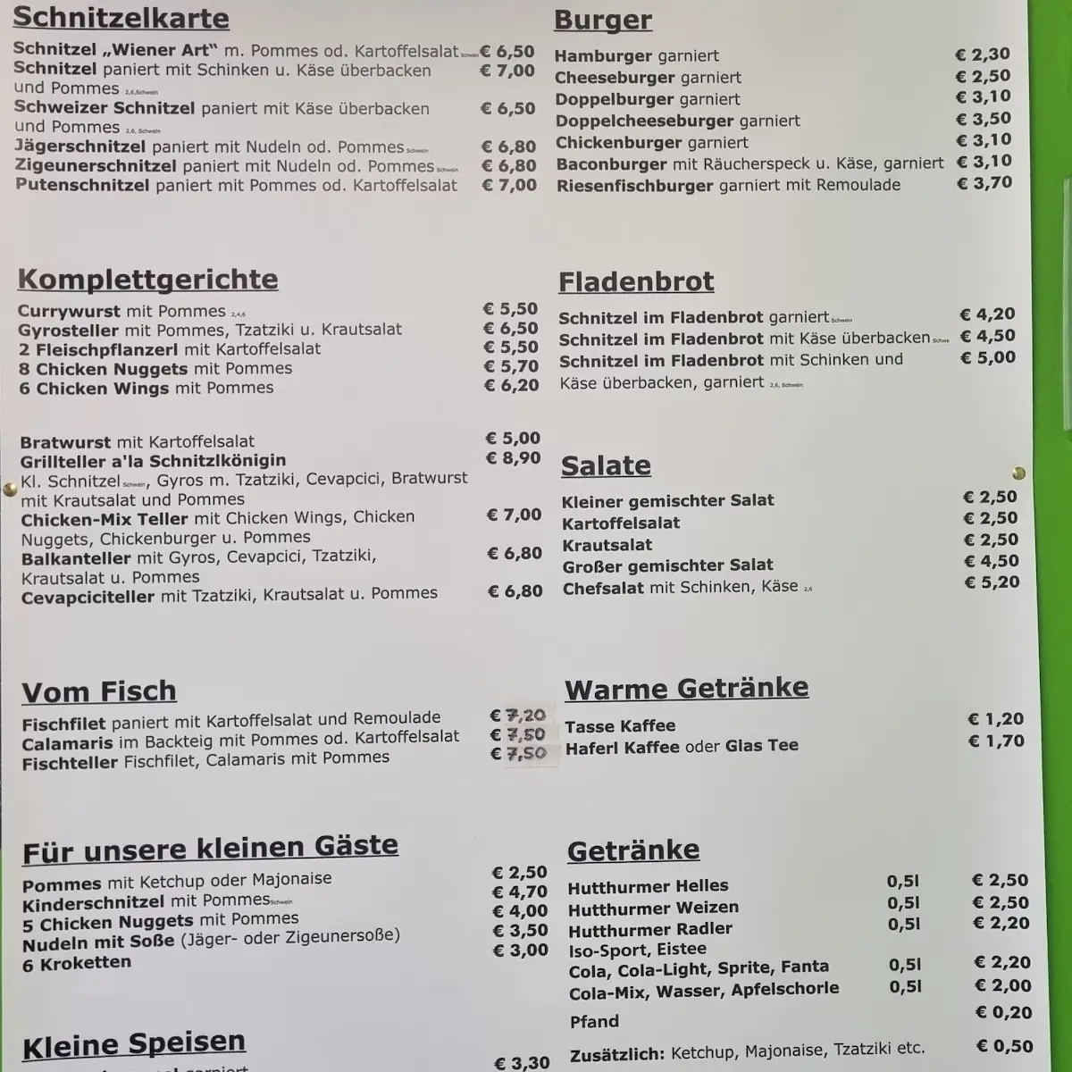 Speisekarte photo 1