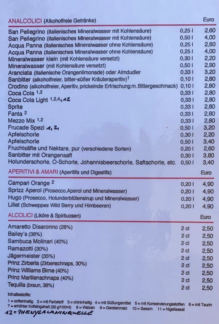 Speisekarte photo 2