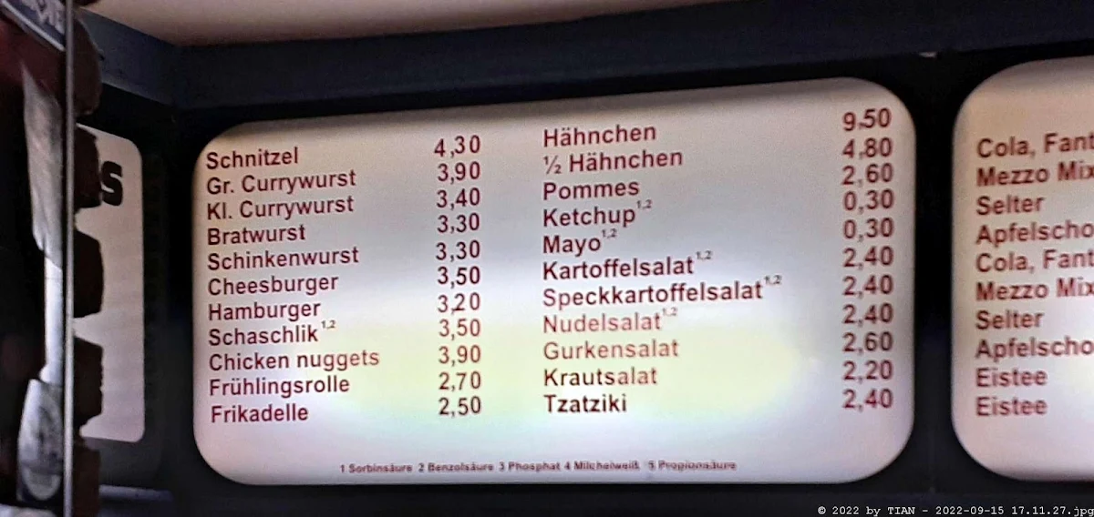 Speisekarte photo 2