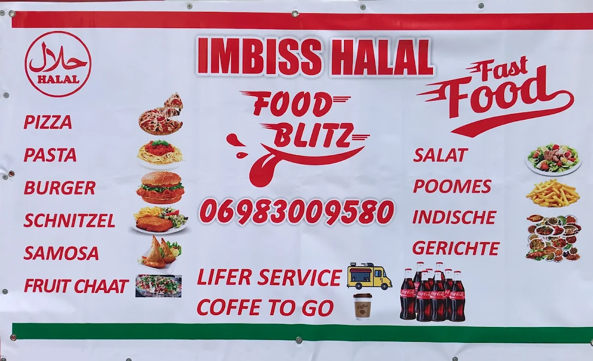 Speisekarte, Food Blitz Pizza Halāl in Offenbach