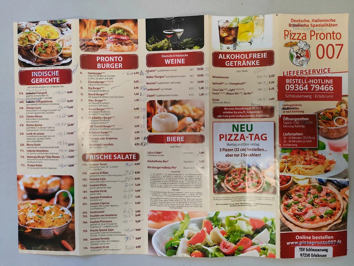 Speisekarte, Food Blitz Pizza Halāl in Offenbach