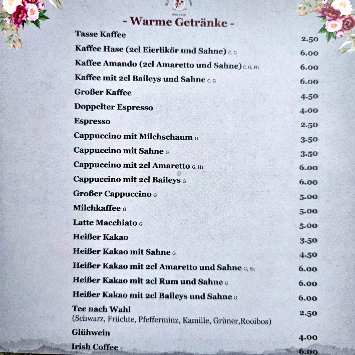 Speisekarte photo 2