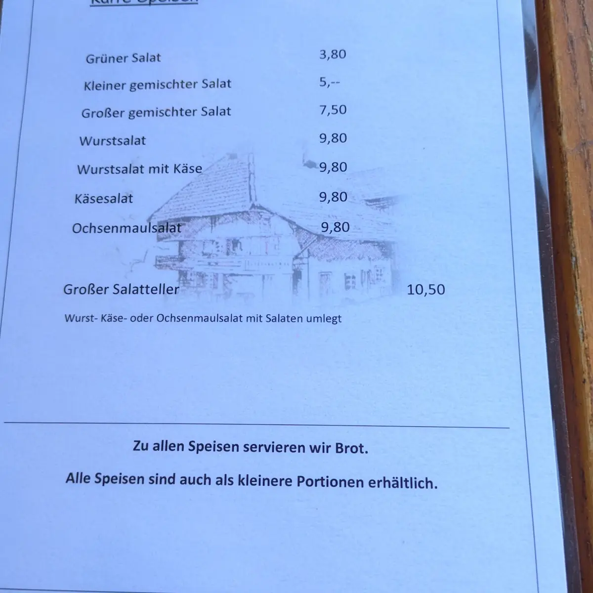 Speisekarte photo 3