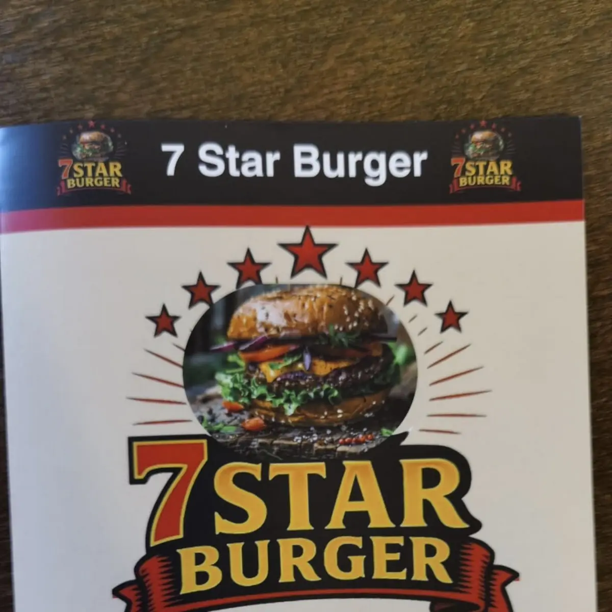 Speisekarte, 7 Star Burger