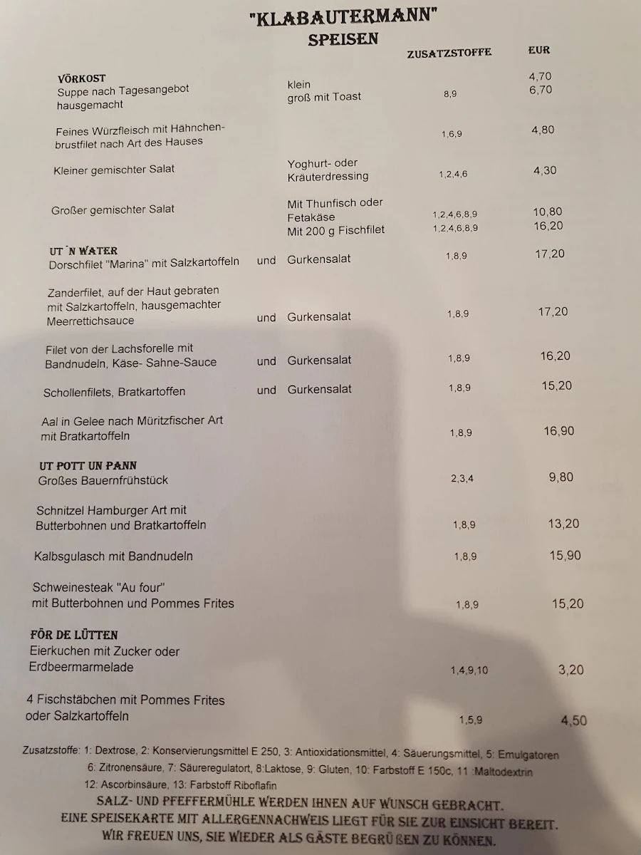 Speisekarte photo 3