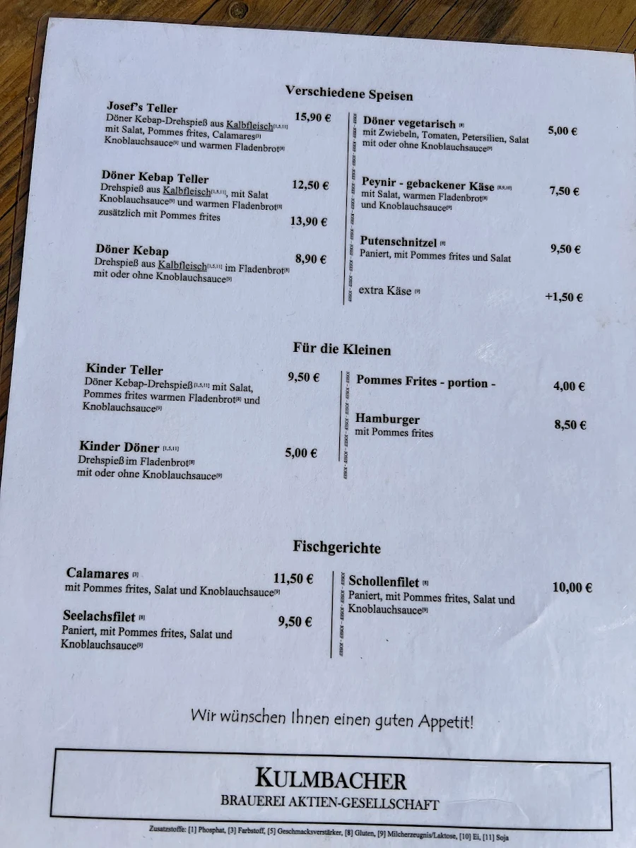 Speisekarte photo 1