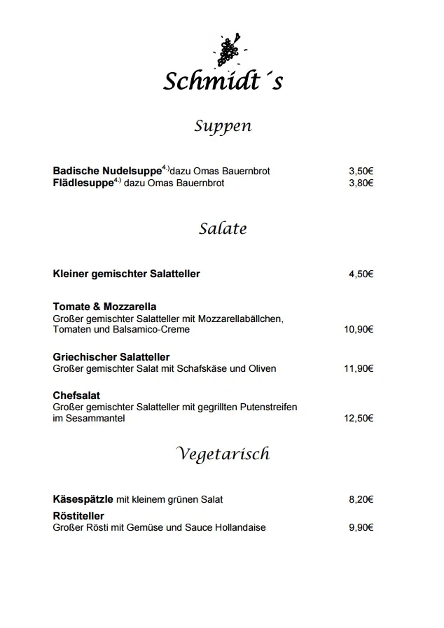 Speisekarte photo 5