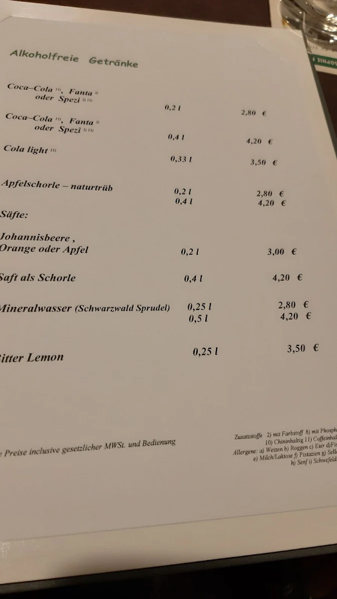 Speisekarte photo 1