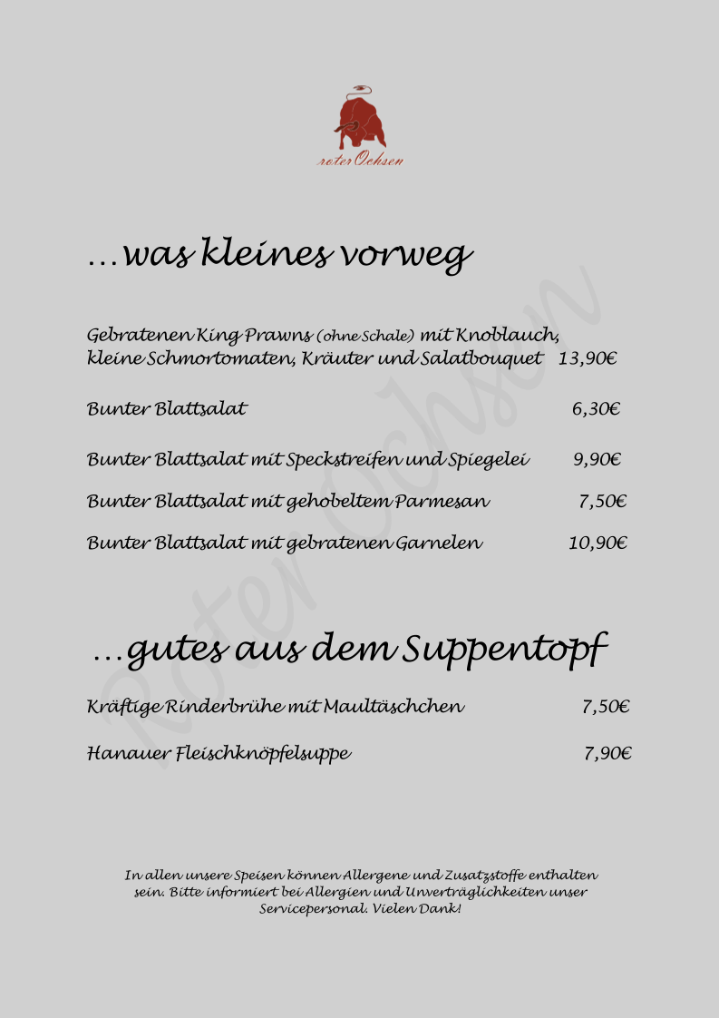Speisekarte photo 1