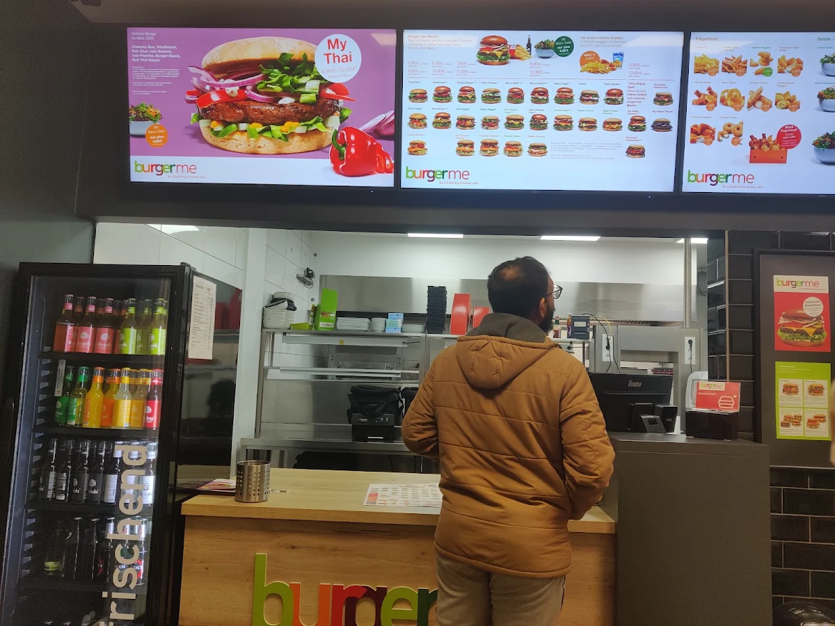 Speisekarte, burgerme München Milbertshofen