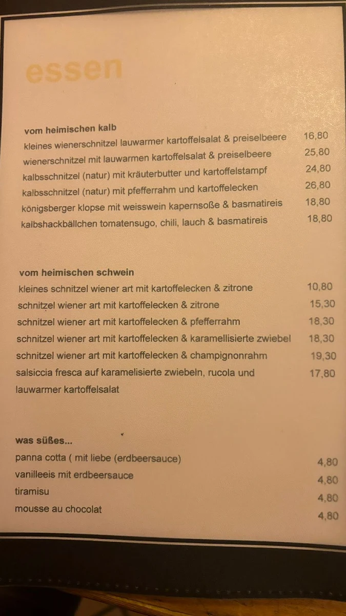 Speisekarte photo 1