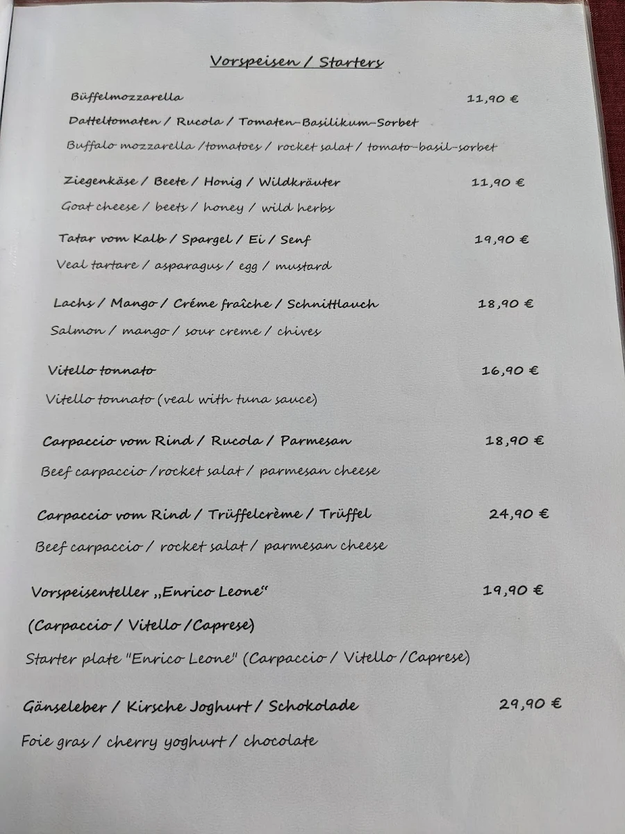 Speisekarte photo 1
