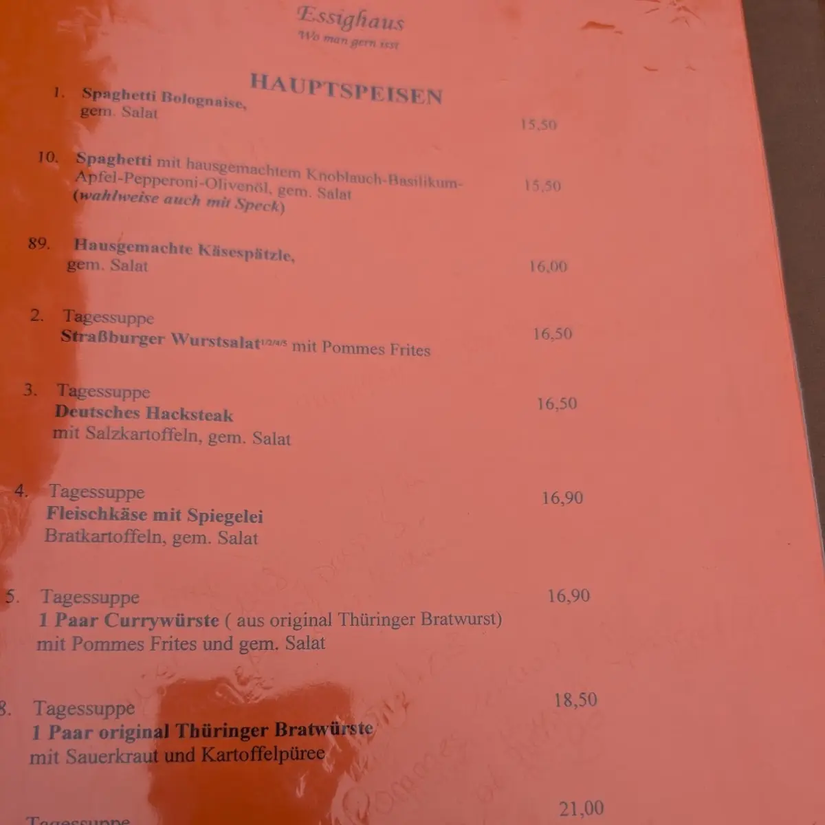 Speisekarte photo 3