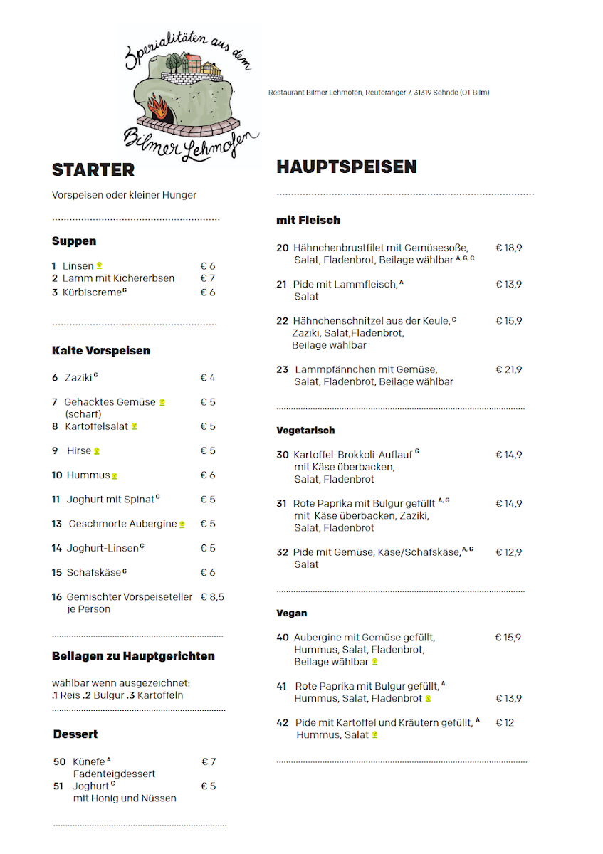 Speisekarte photo 1