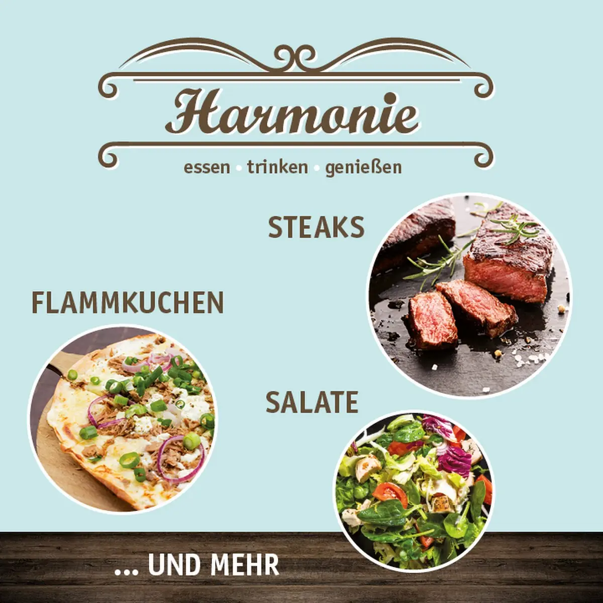 Speisekarte, Restaurant Harmonie