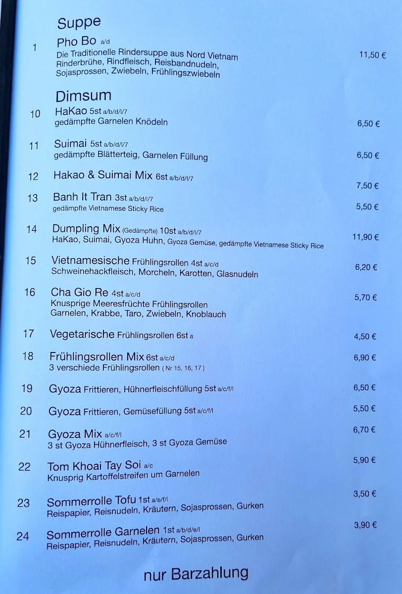 Speisekarte photo 1