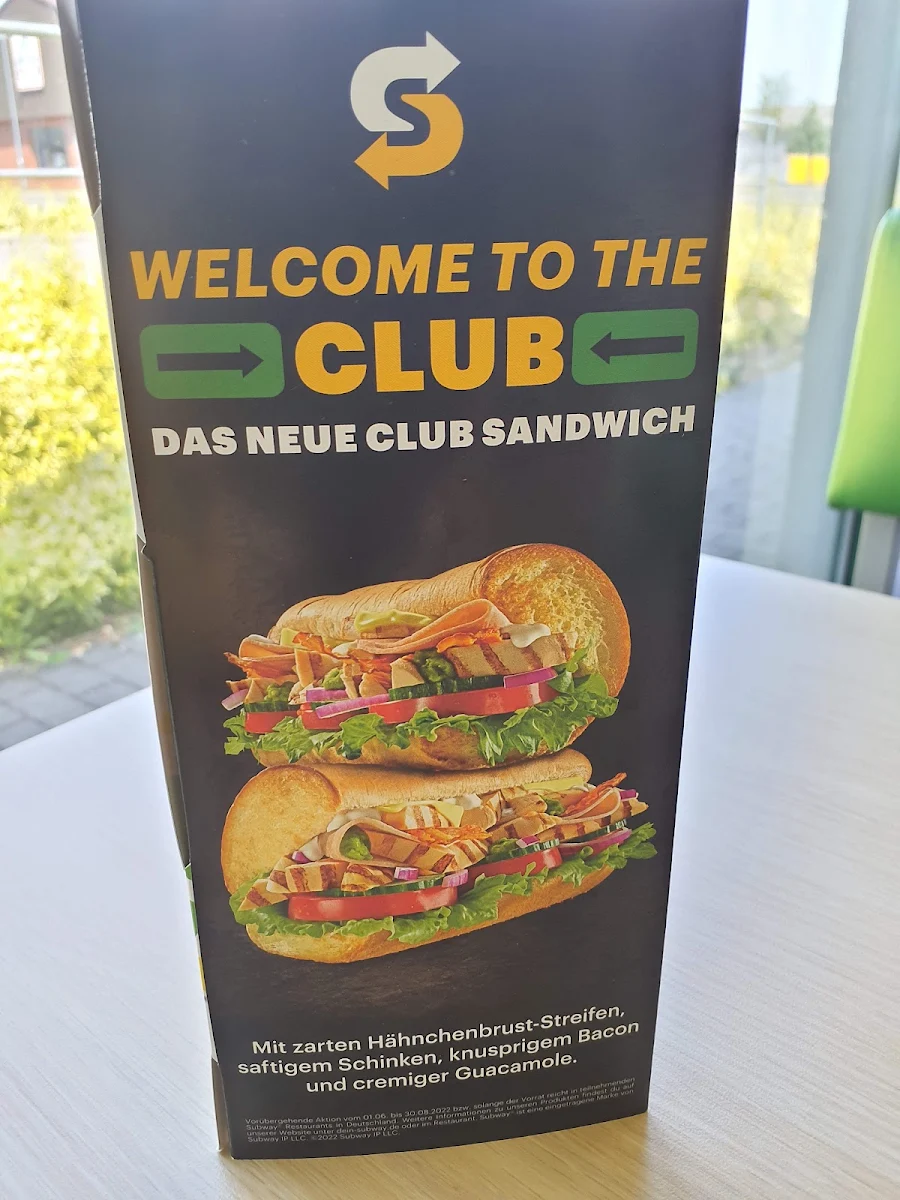 Speisekarte, Subway