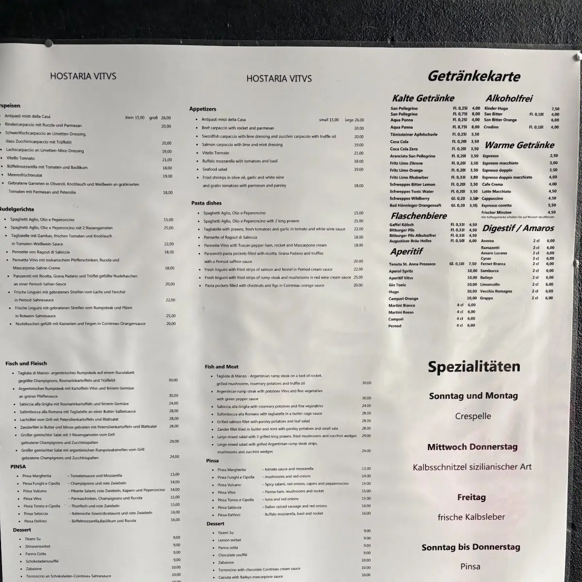 Speisekarte photo 1