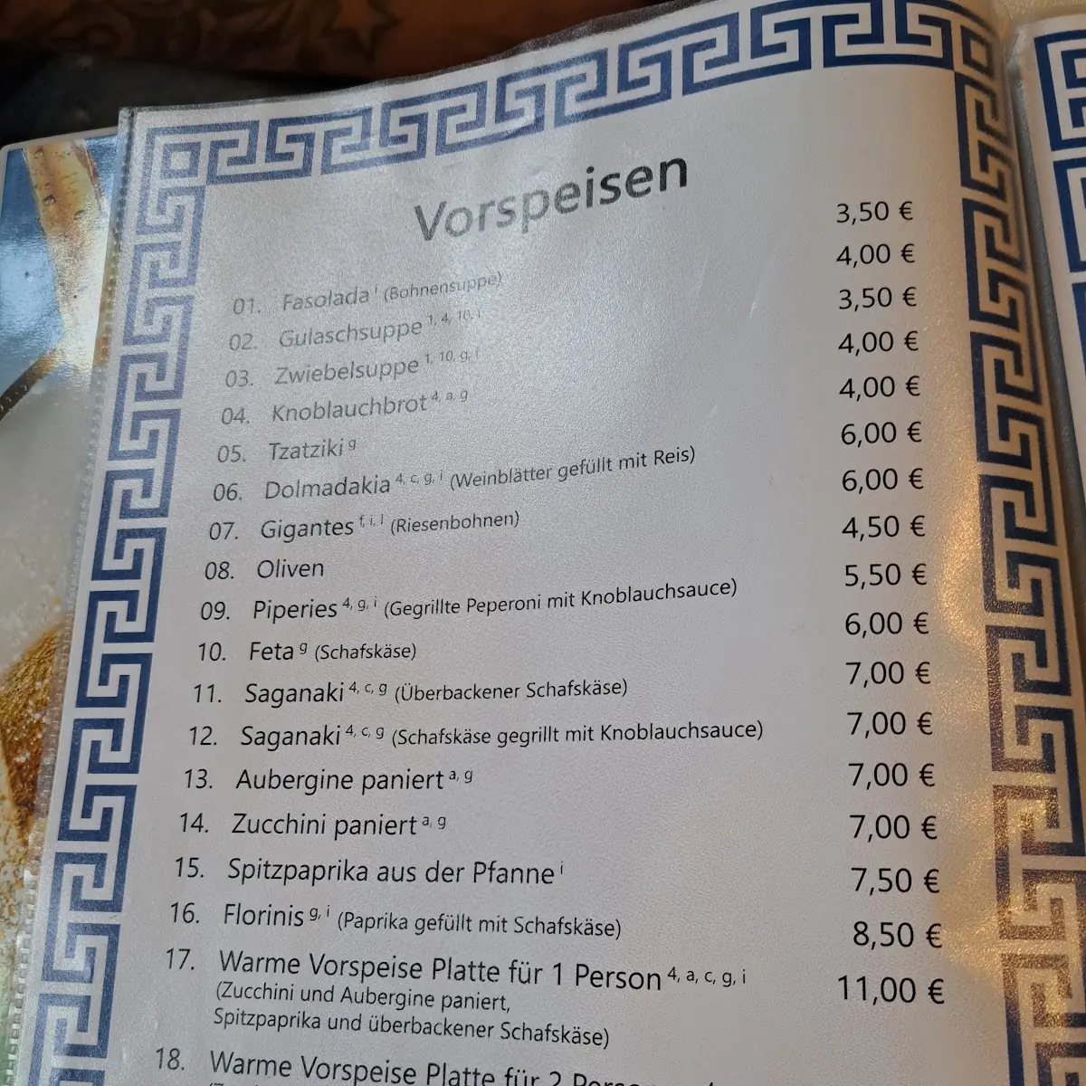 Speisekarte photo 5