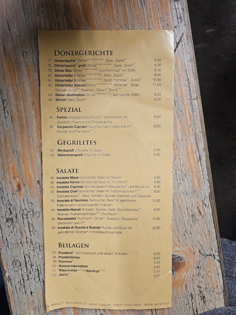 Speisekarte photo 1