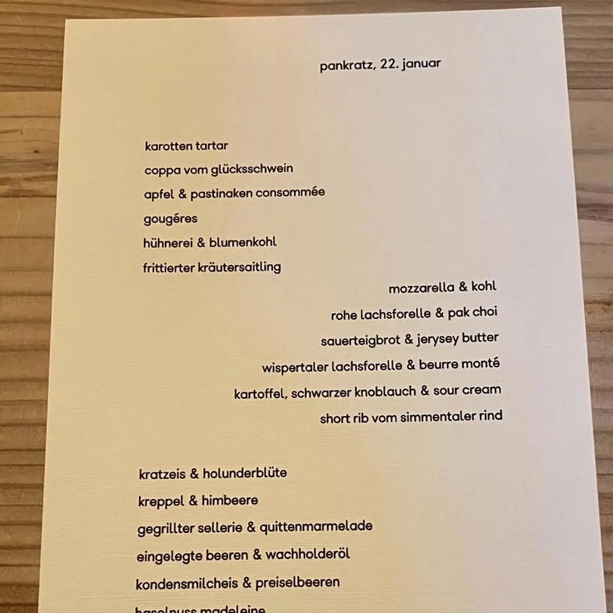 Speisekarte photo 3