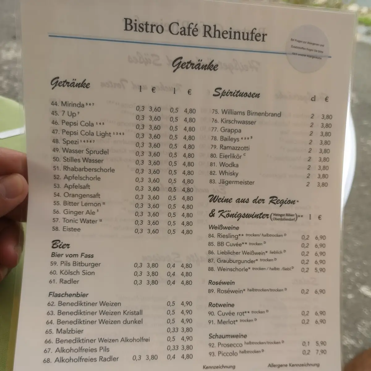 Speisekarte photo 1