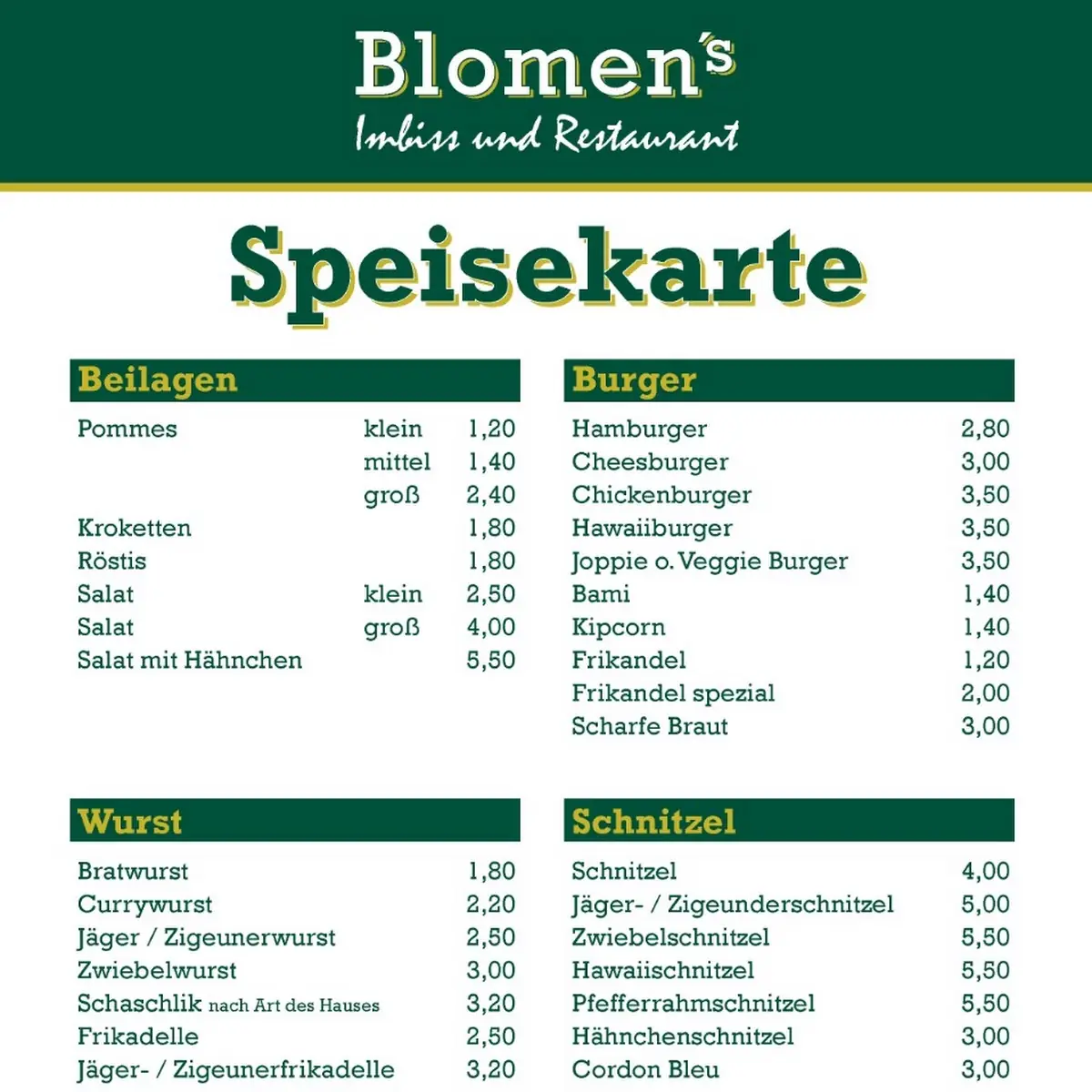 Speisekarte photo 1