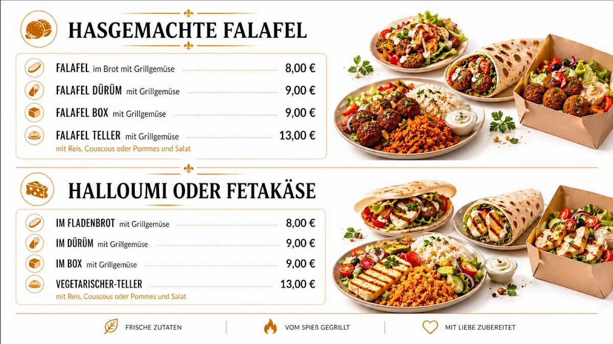 Speisekarte, Isartor Döner