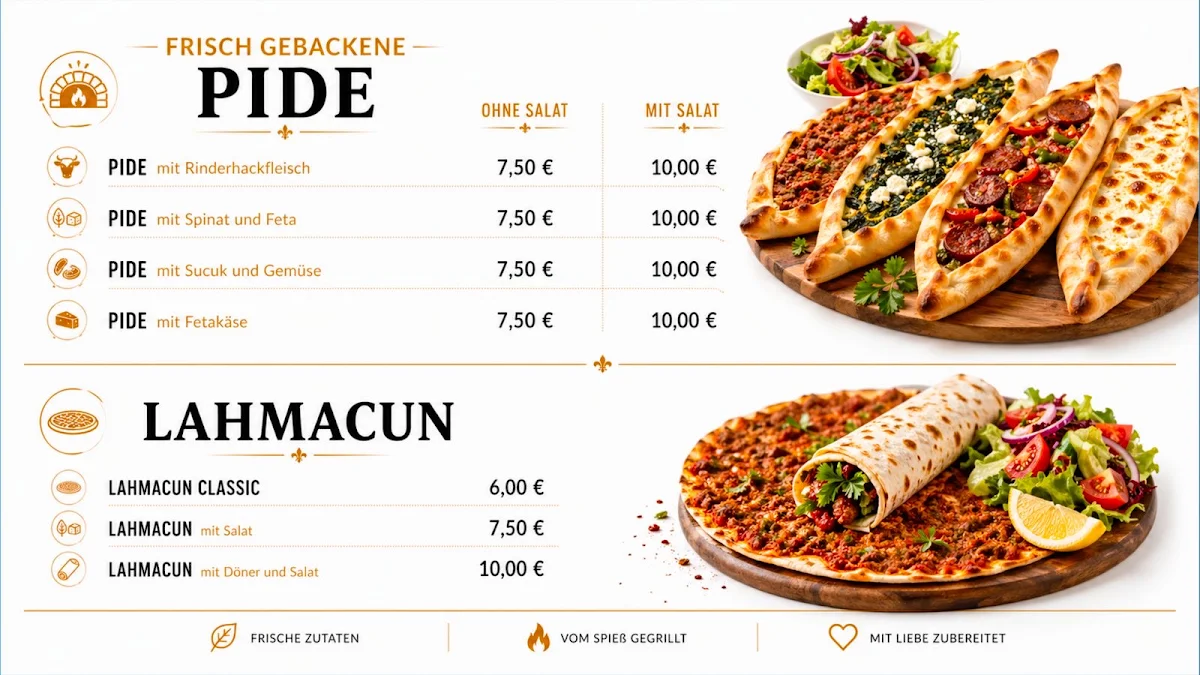 Speisekarte, Isartor Döner