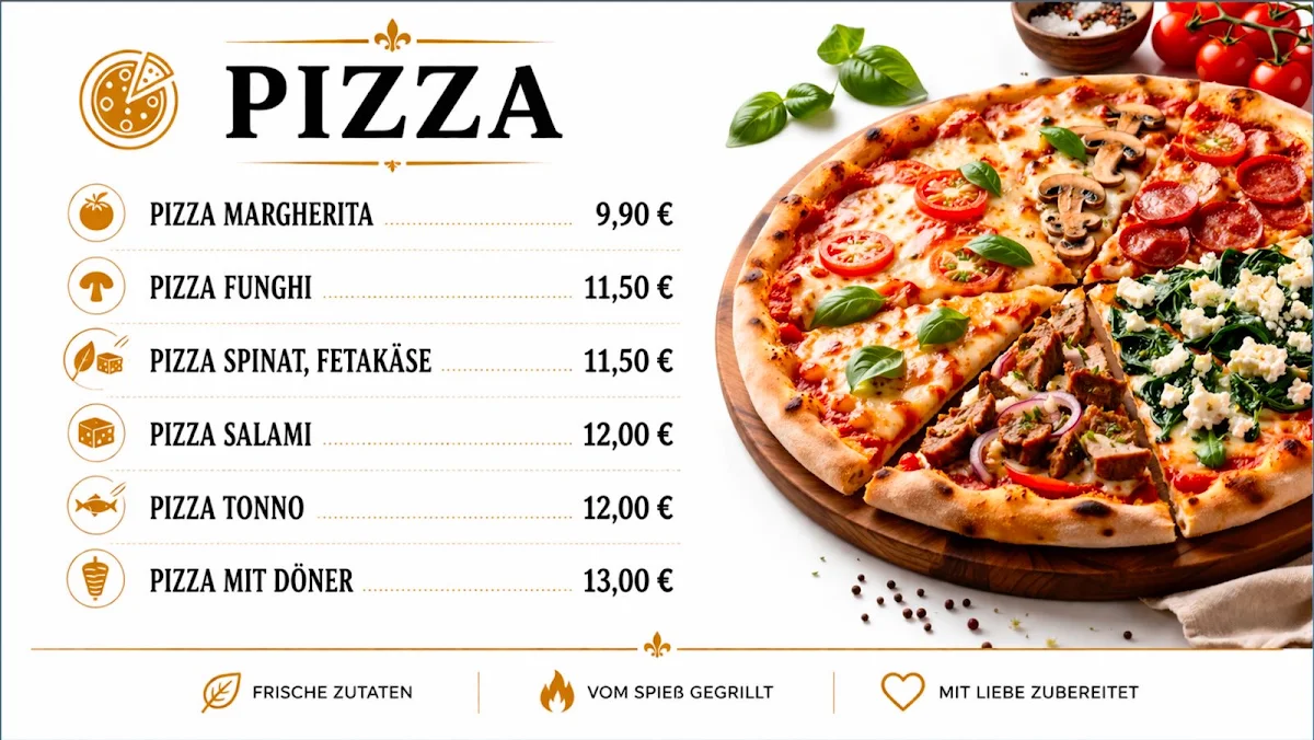 Speisekarte, Isartor Döner