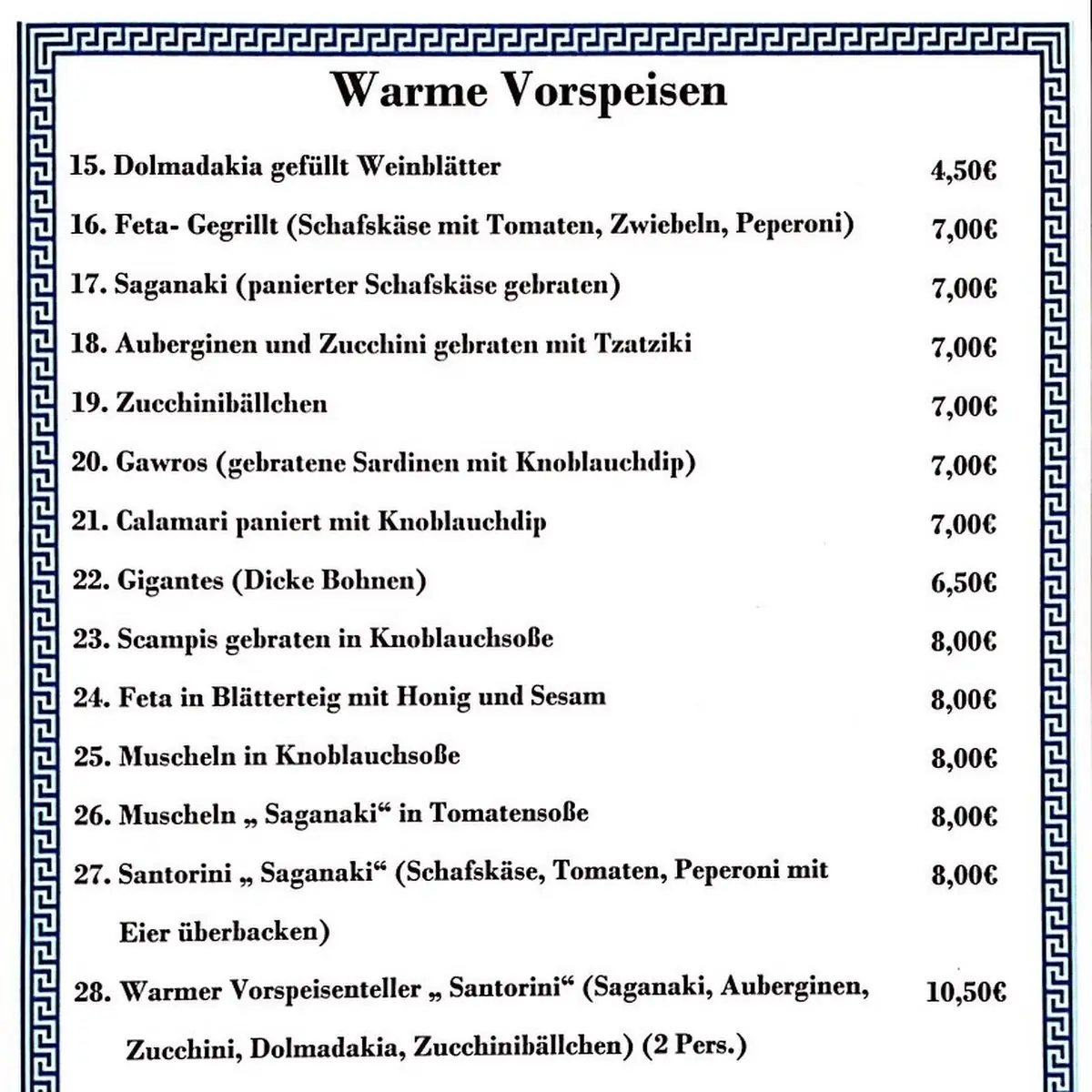 Speisekarte photo 2