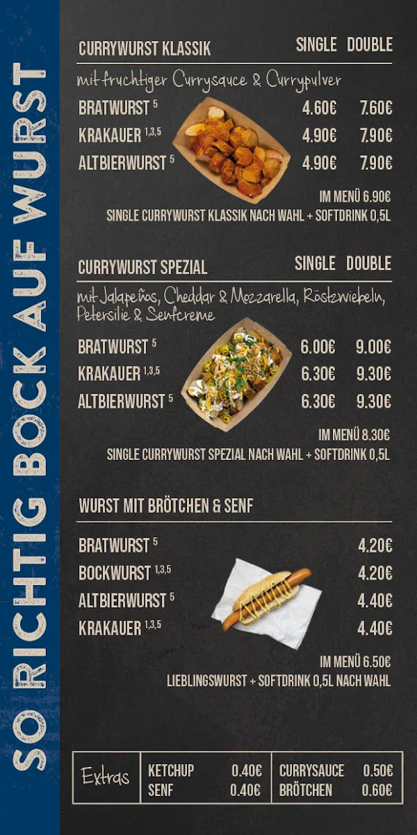 Speisekarte, Meister Bock