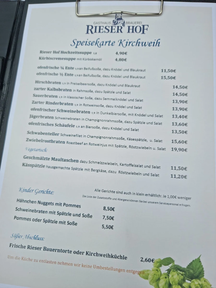 Speisekarte photo 1
