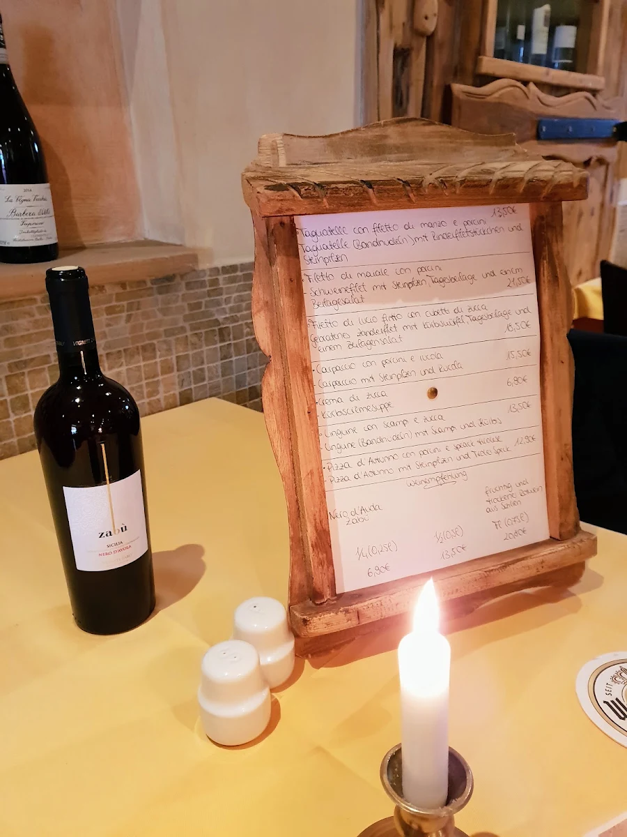 Speisekarte, Sole d'Oro