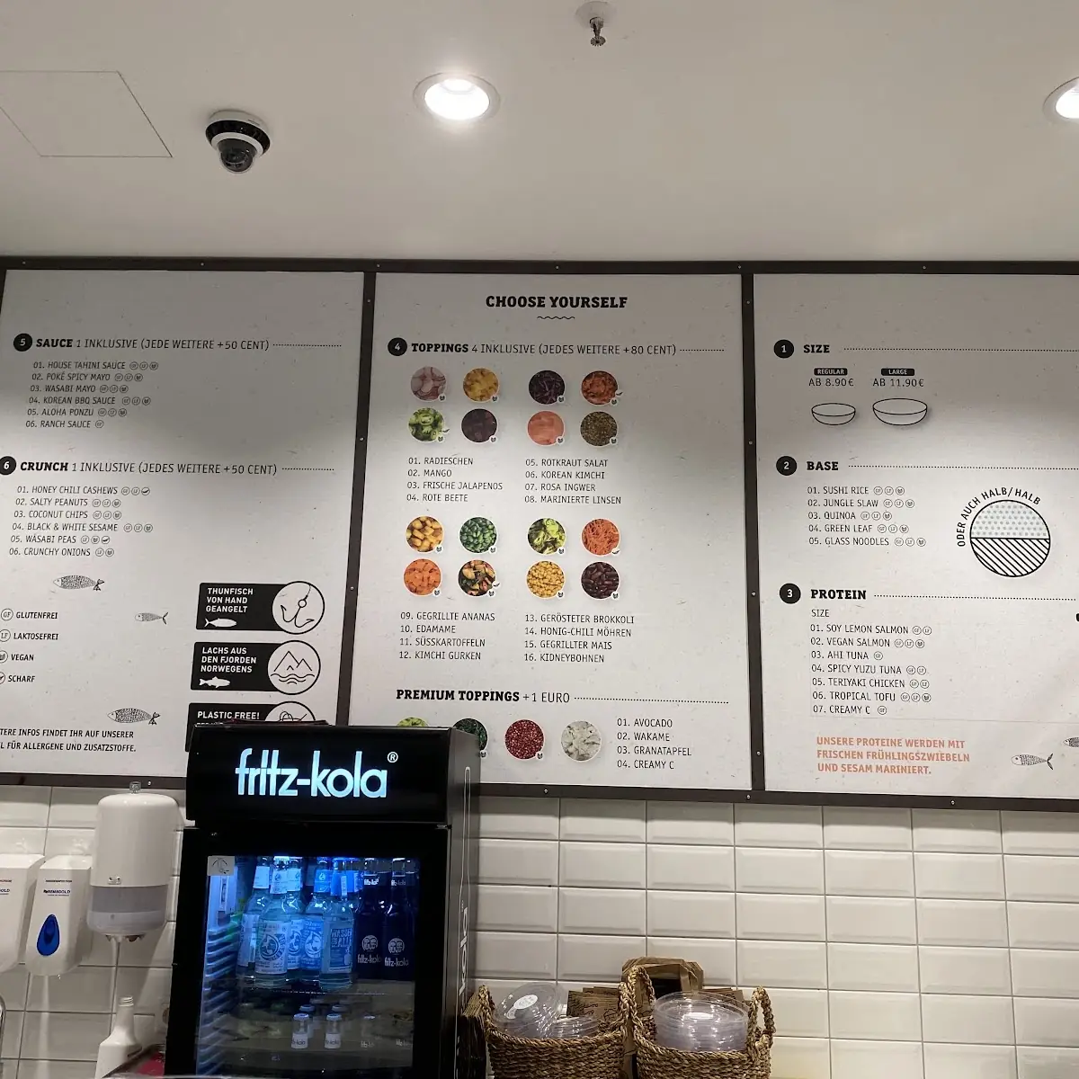 Speisekarte, POKÉ BAR