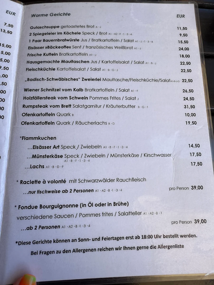 Speisekarte photo 5