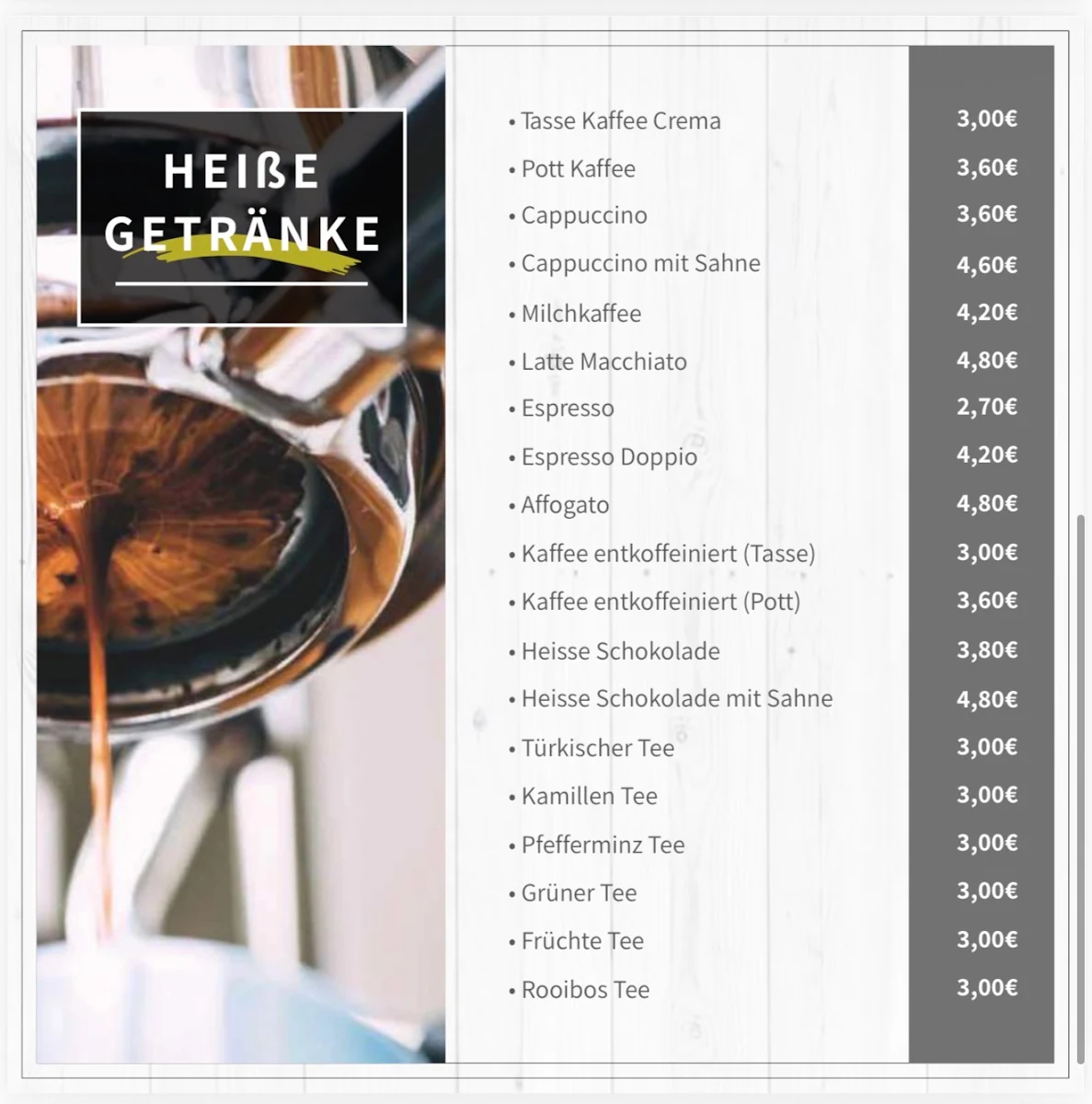 Speisekarte, CERDO Café • Gelato • Lounge • Breakfast