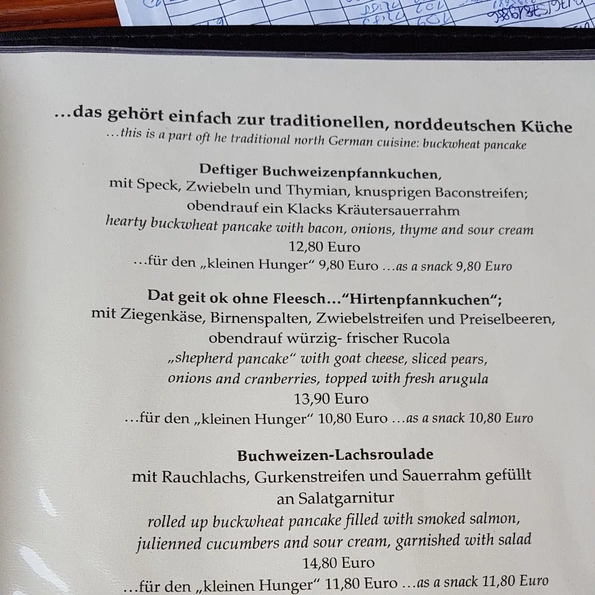Speisekarte photo 6
