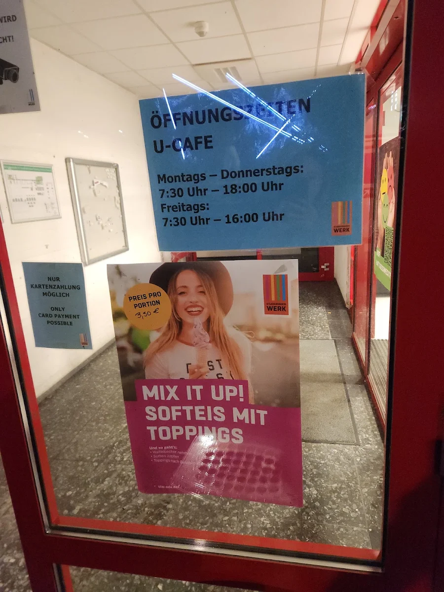 Speisekarte, U-Café, Campus Duisburg