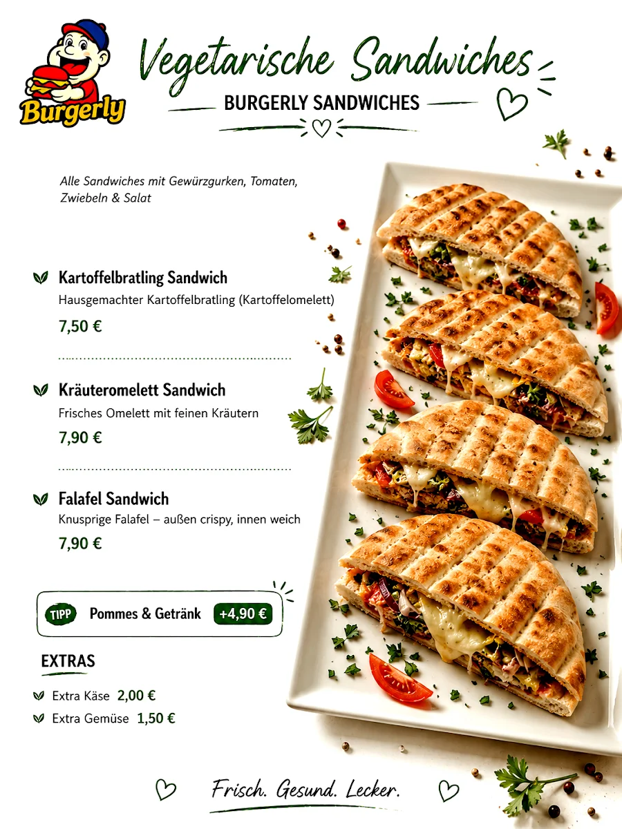 Speisekarte, Burgerly