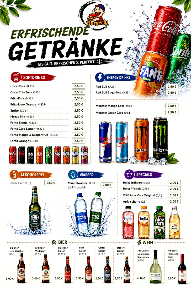 Speisekarte, Burgerly